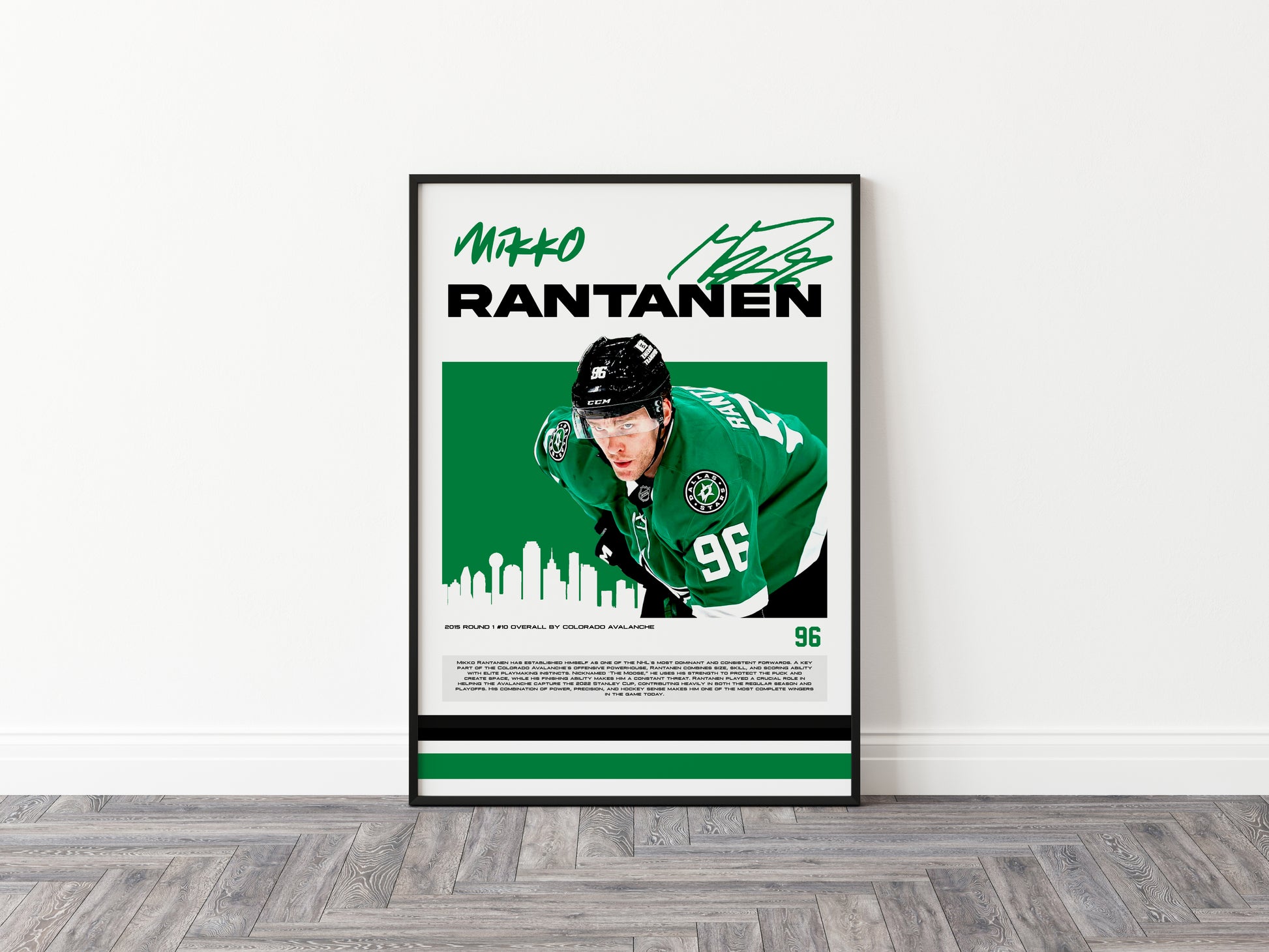 Mikko Rantanen Poster, Dallas Stars, (Digital Download)
