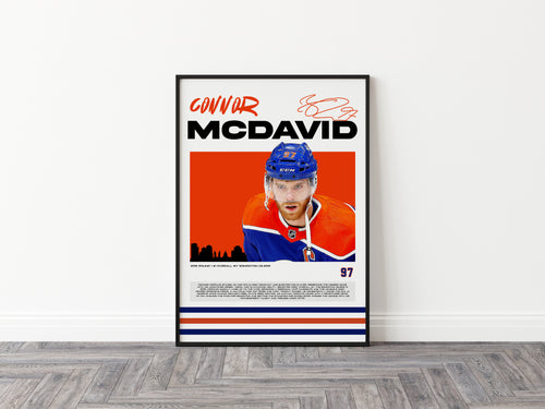 Connor McDavid Poster, Edmonton Oilers, (Digital Download)