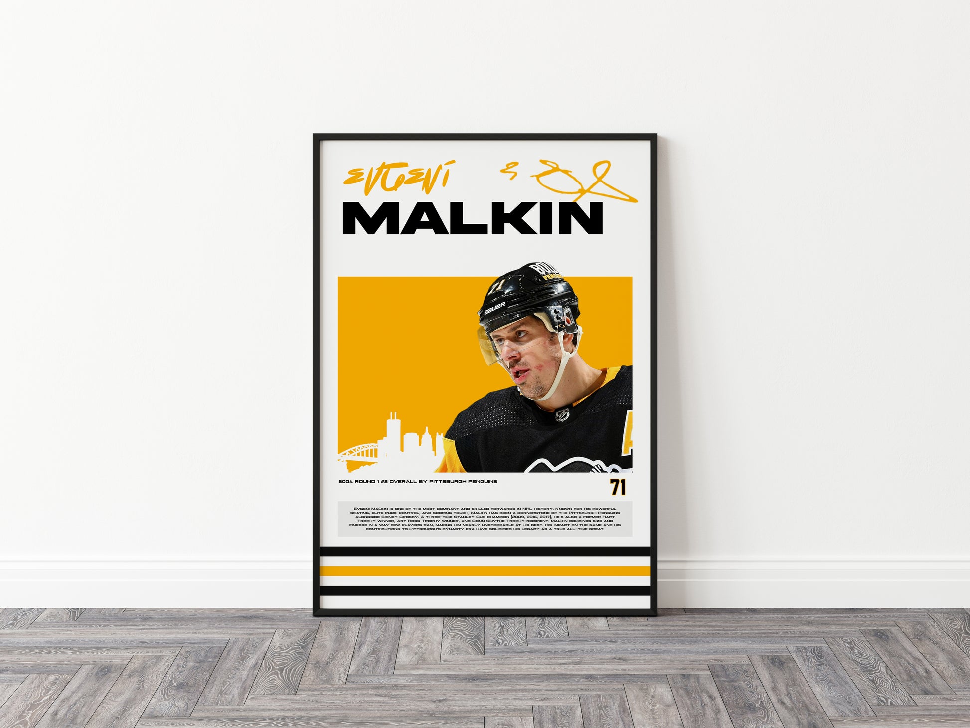 Evgeni Malkin Poster, Pittsburgh Penguins, (Digital Download)