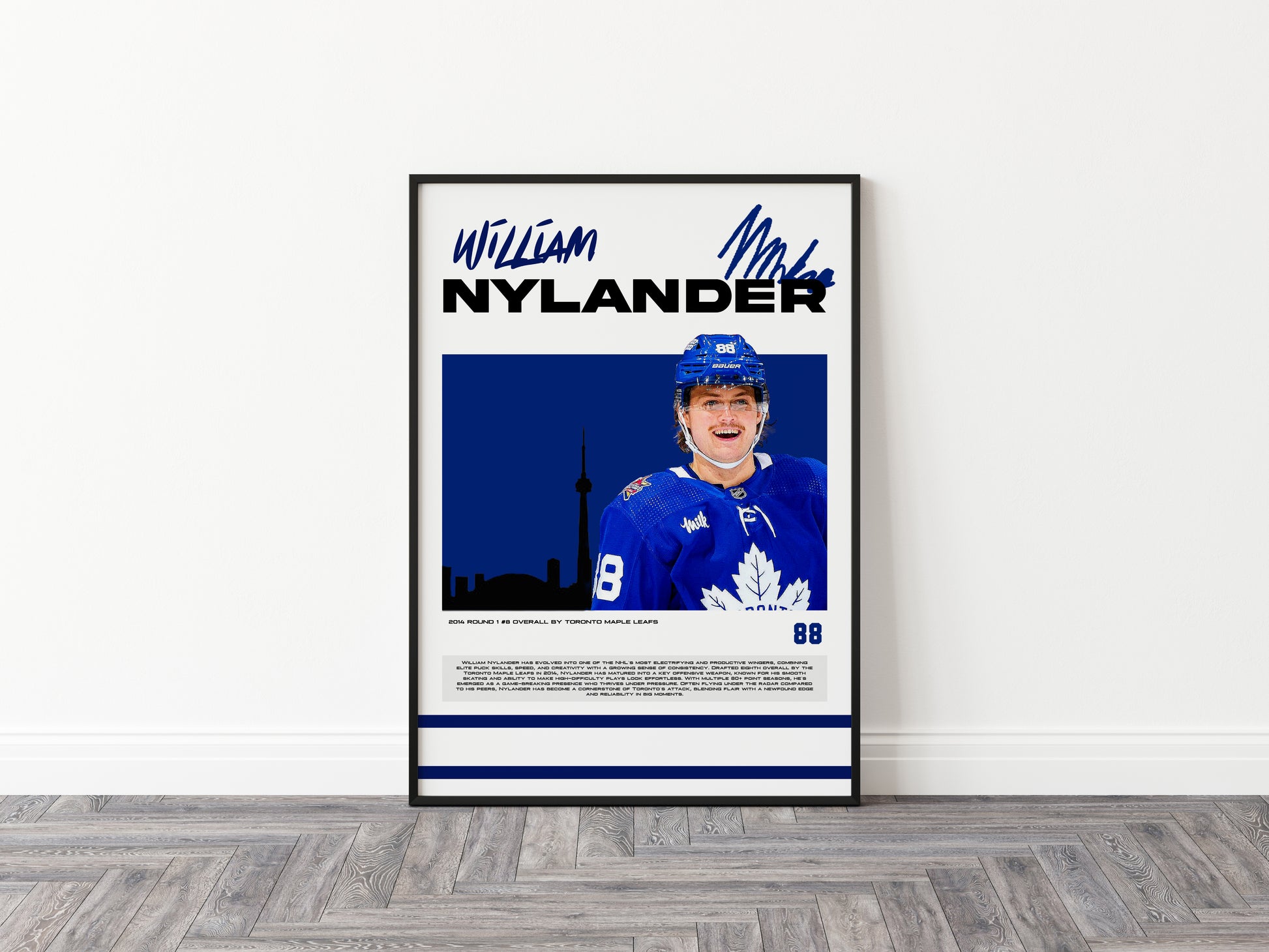 William Nylander Poster, Toronto Maple Leafs, (Digital Download)
