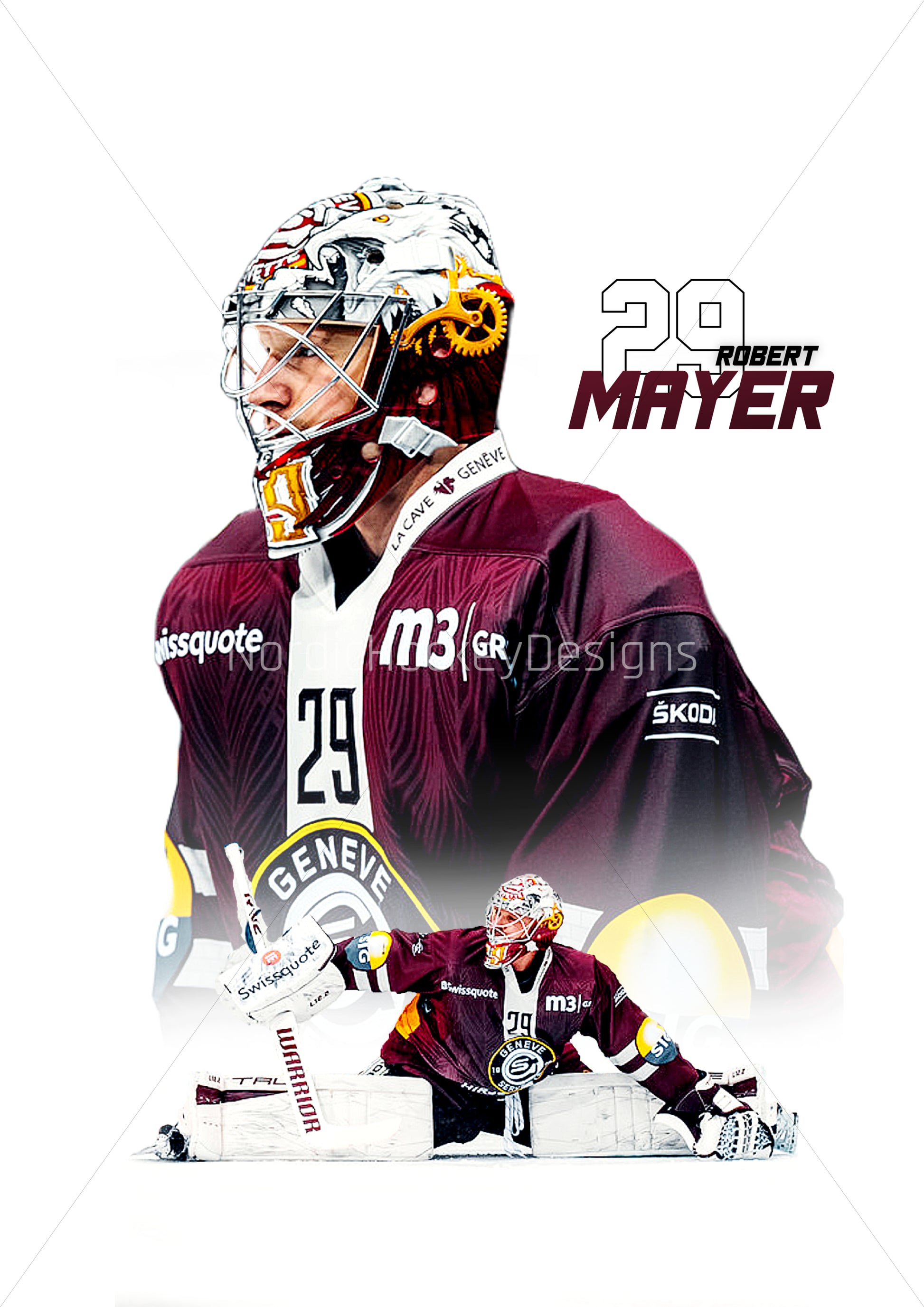 Robert Mayer Poster, Geneve Servette, (Digital Download)
